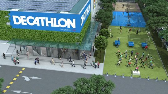 Illustration magasin Decathlon